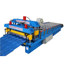 Metal glazed tile roof roll forming machine plc control system